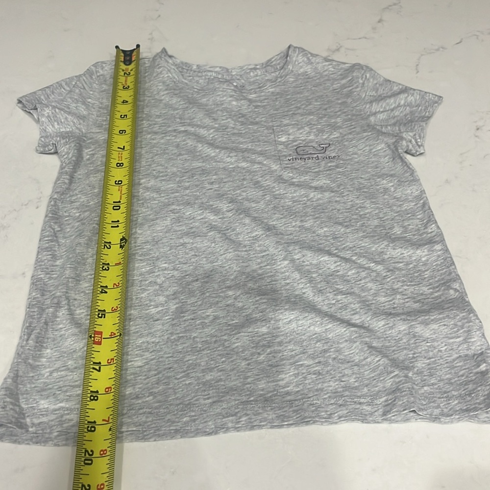 Girls Vineyard Vines Short Sleeve Gray T-shirt - Picture 8 of 8